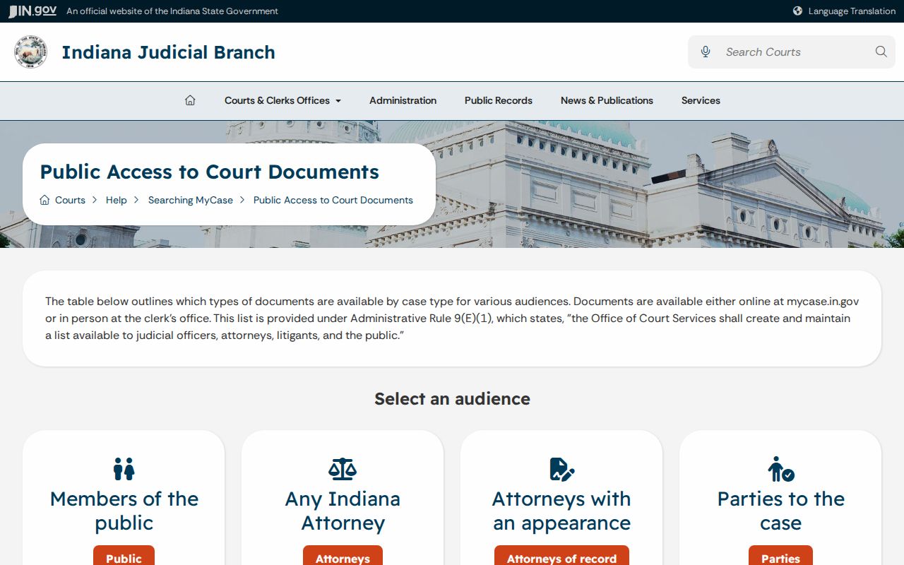 Jennings County warrant record public and limited access categories